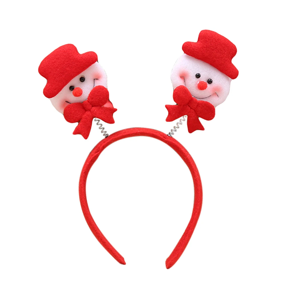 Традициям Рождество оголовье Санта Клаус Снеговик Олень волос Cute Xmas Декор |
