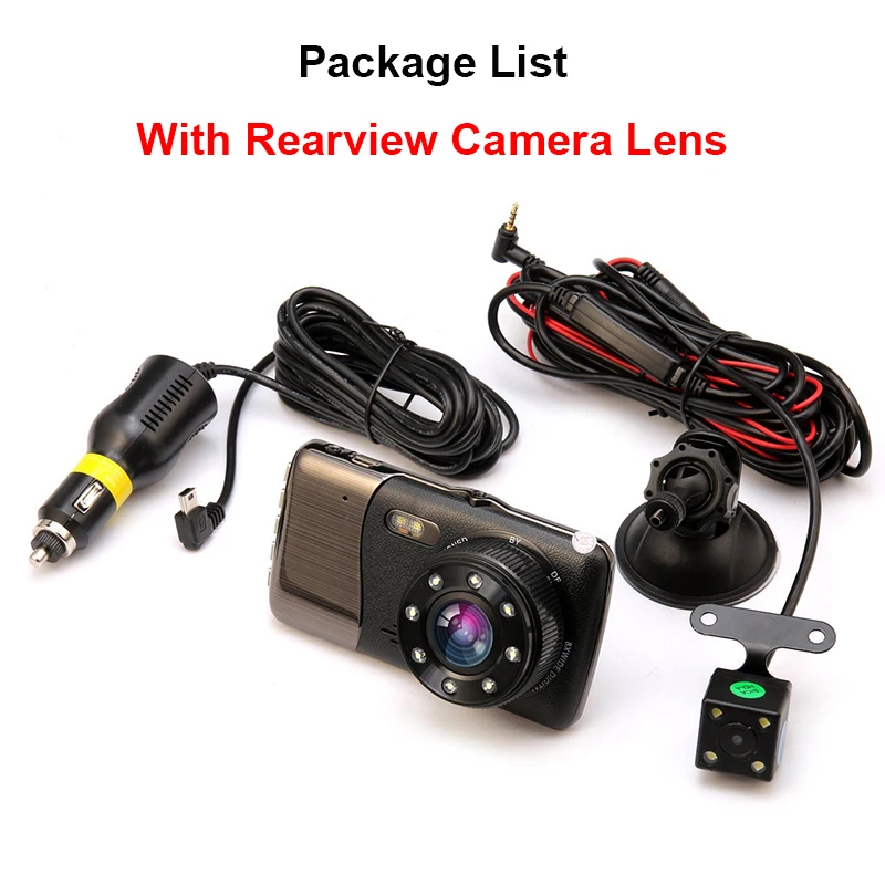 E ACE 4 0 &quotВидеорегистраторы для автомобилей Камера Двойной объектив с LDWS ADAS