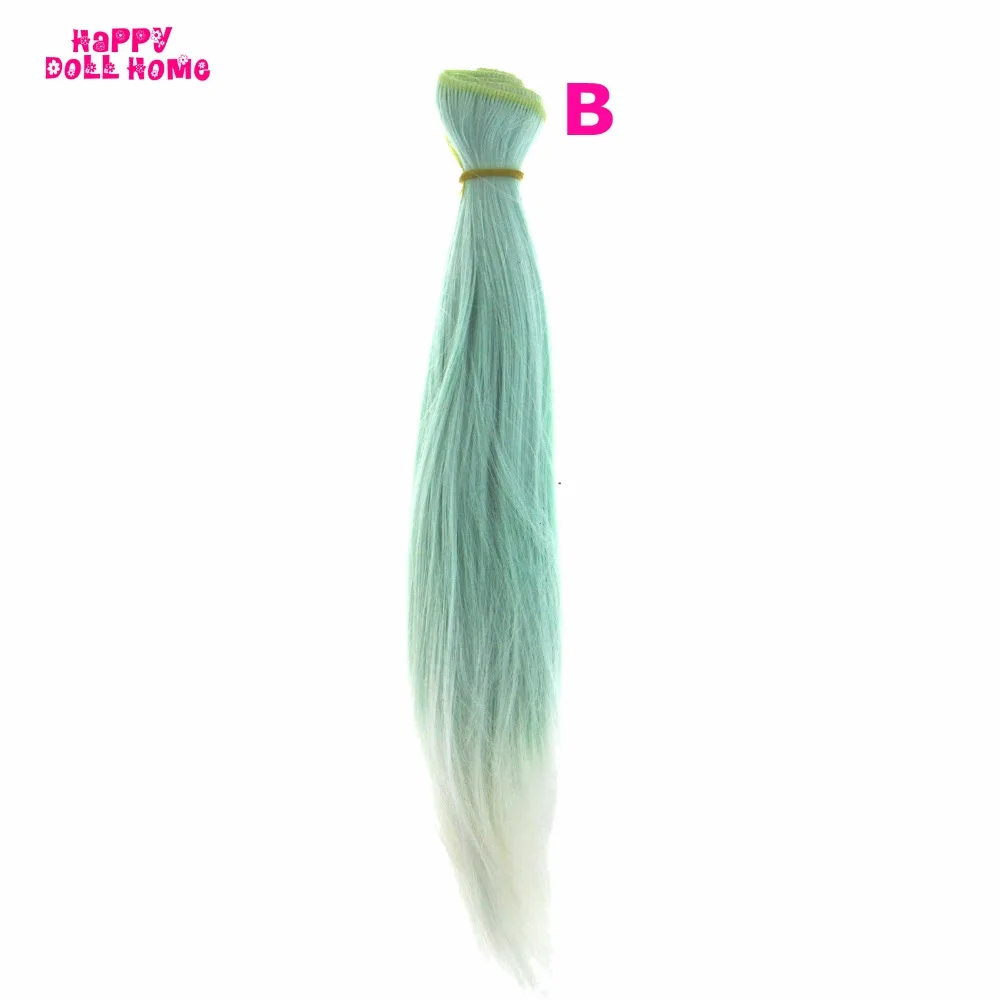 25*100 см BJD парики DIY кукла градиент прямые волосы для SD Blythe 1/3 1/4 1/6 аксессуары кукол