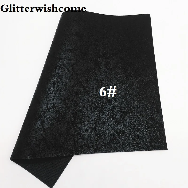 6 Glitterwishcome 21X29 см A4 размер винил для бантов металлическая кожа Fabirc искусственная кожа листы для бантов, GM156A - Цвет: 6