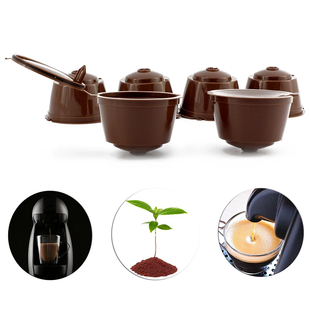 2 шт. многоразового combinacapsule Кофе капсулы Nescafe Dolce Gusto пользования пополнения с 1