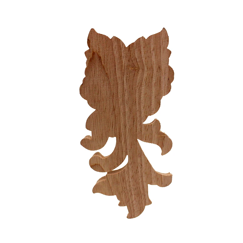 ZLX Неокрашенная аппликация из дерева декор для дверей и стульев Декор