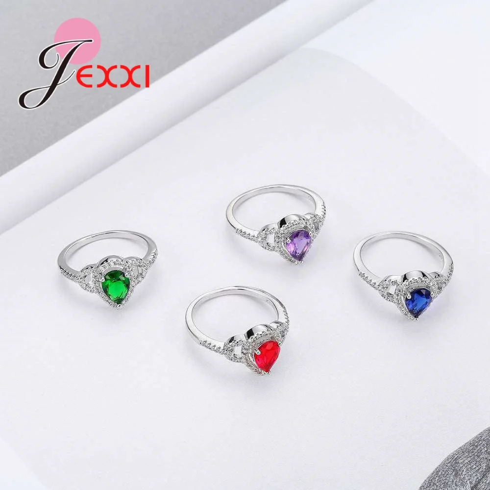 Модные кольца из стерлингового серебра 925 пробы для женщин ювелирные изделия