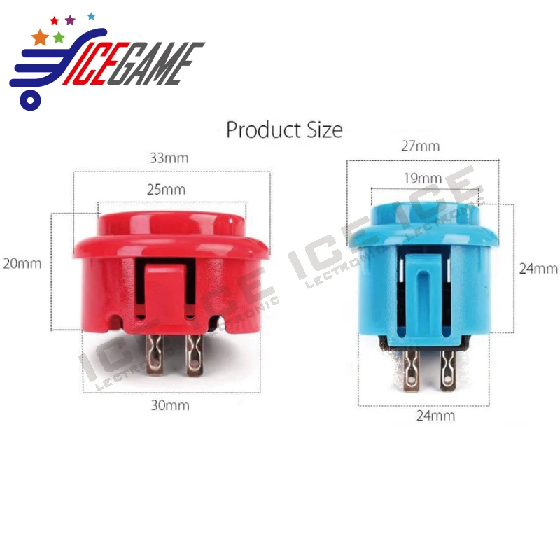 Аркада DIY комплект деталей для ПК и Raspberry Pi 1/2/3 с ретро пирог 5Pin джойстик 8x30 мм 2x24