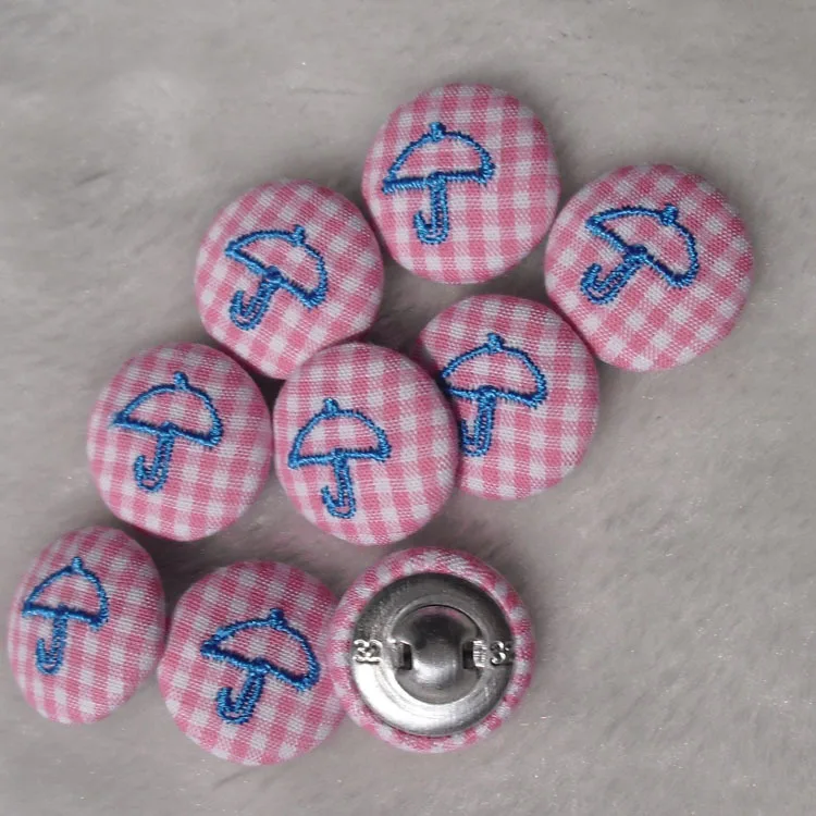 Бесплатная доставка 50 шт./лот 20 мм 2 см компьютерная вышивка Синий тканевый зонт