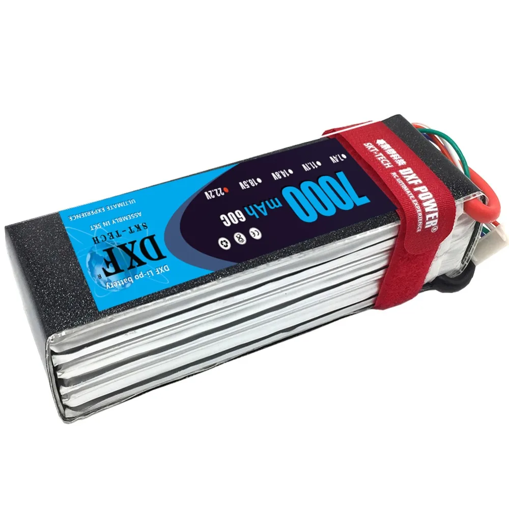 DXF 22,2 V 7000 mAh 6 S Lipo Battery60C Max120C для RC самолета вертолета квадрокоптера Акку Автомобиль Грузовик Лодка RC Дрон
