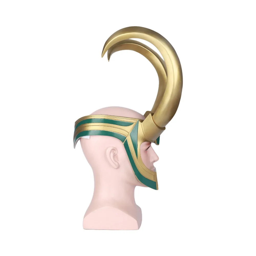 2017 фильм ТОР 3 Ragnarok Loki Laufeyson шлем маски для Косплей Хэллоуин реквизит нарядное