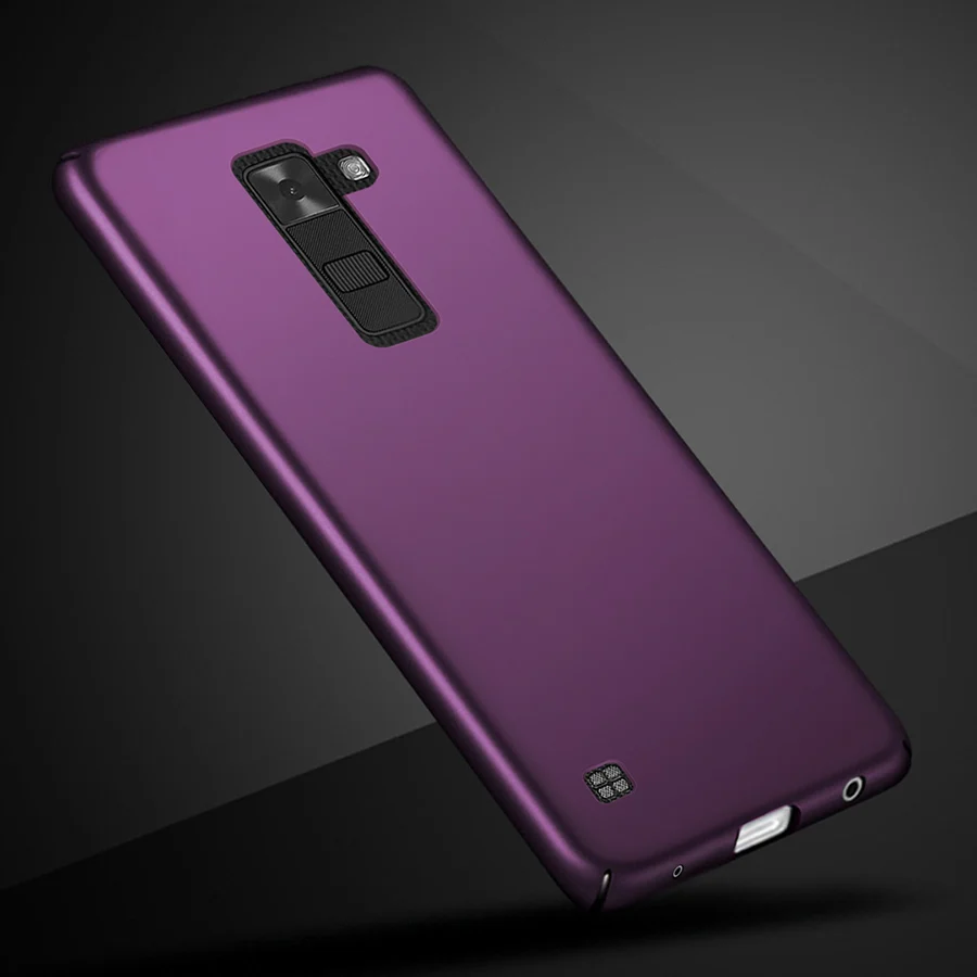 Чехол для LG k8 Lte K350 K350E K350N, Матовый ультратонкий противоударный чехол для LG K8 LTE, жесткий матовый чехол для телефона - Цвет: purple