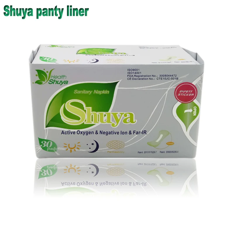 

30piece= 1 pack/lot Shuya anion sanitary napkin kill bacteria anti inflammation remove yeast infection, women health care