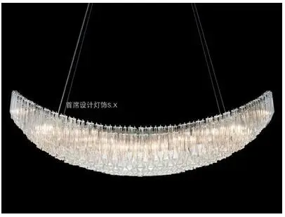Postmodern window hotel lobby restaurant living room space decoration chandelier art duplex building villa hanging lamps | Лампы и