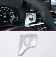 abs chrome car engine start button frame trim for bmw x3 x4 g01 g02 2018 2019 auto accessories for left hand drive