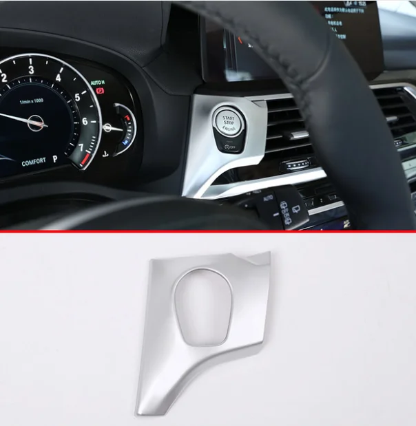 ABS хромированная рамка кнопки запуска двигателя для BMW X3 X4 G01 G02 2018 2019