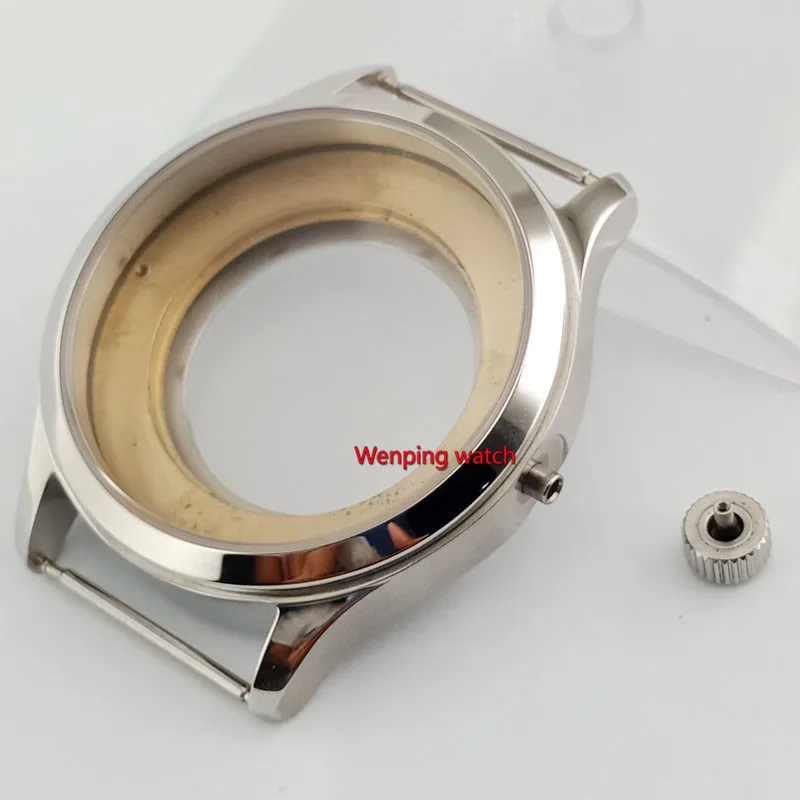 P801 42 мм часы с сапфировым стеклом подходят для ETA 2836 Miyota 8215 821A механизм | Наручные