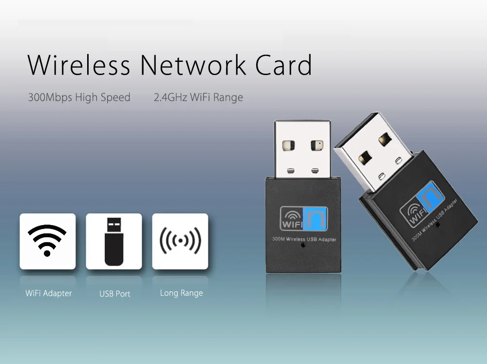 300 Мбит/с Беспроводной USB Wifi адаптер Mini Wi-Fi приемник домашней сети карты для рабочего стола/ноутбука