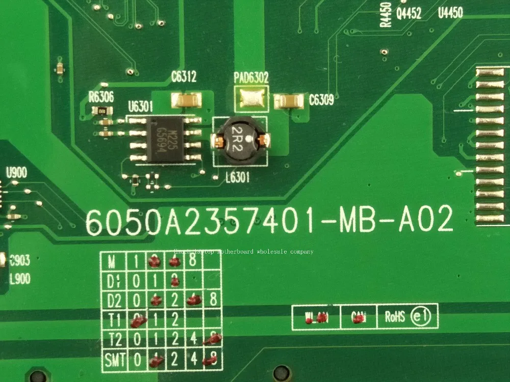 V000225010 for Toshiba satellite C655D C650Dmotherboard AMD 6050A2357401-MB-A02 working perfectly.MOUGOL store 60days warranty. |