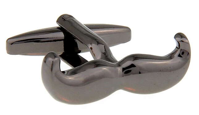 IGame розница по заводской цене латунные запонки черные в виде усов|cuff links|designer cuff