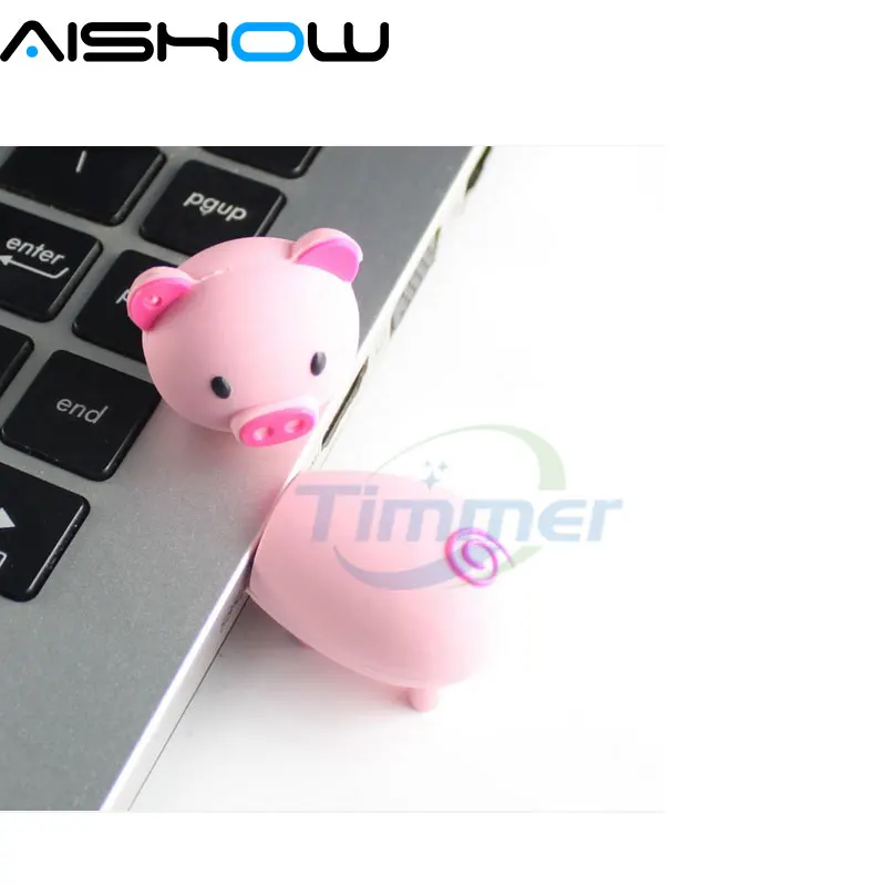 Lovely mini Pig USB Flash Drive cute animal pen drive Gift cartoon pendrives 4GB 8GB 16GB 32GB 64GB memory stick Wholesale | Компьютеры и