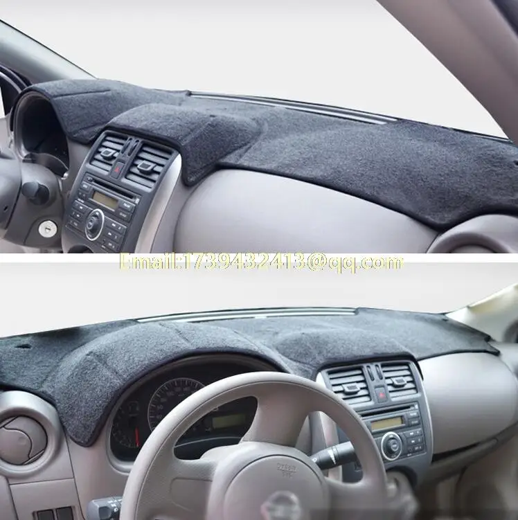 Коврик для приборной панели автомобиля аксессуары Nissan sunny Latio Almera 2012 2013 2014 2015 2016