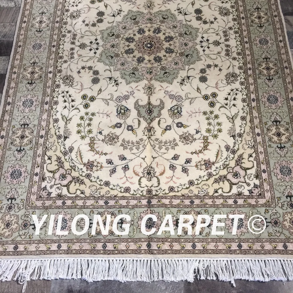 Yilong 4 'x 6' Традиционный китайский ручной работы Прочный шерстяной шелковый