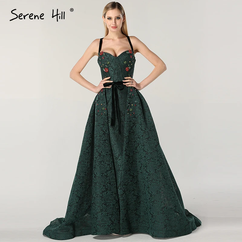 Новое длинное платье в турецком и зеленом арабском стиле с русалочкой вечернее