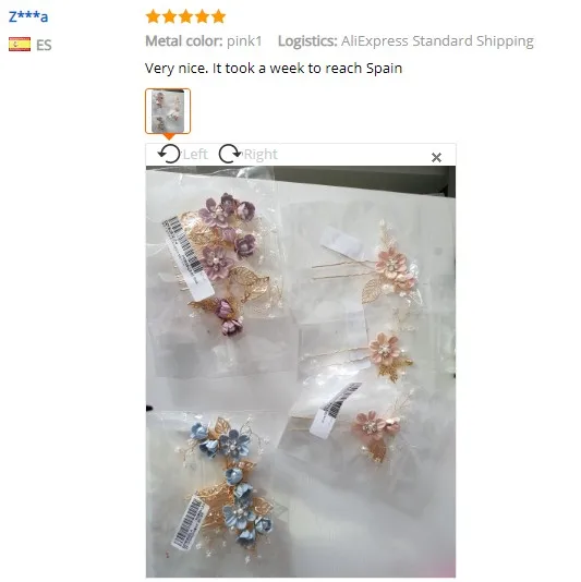 Luxury Blue Flower Hair Combs Headdress Prom Bridal Wedding Hair Accessories Gold Leaves Hair Jewelry Hair Pins