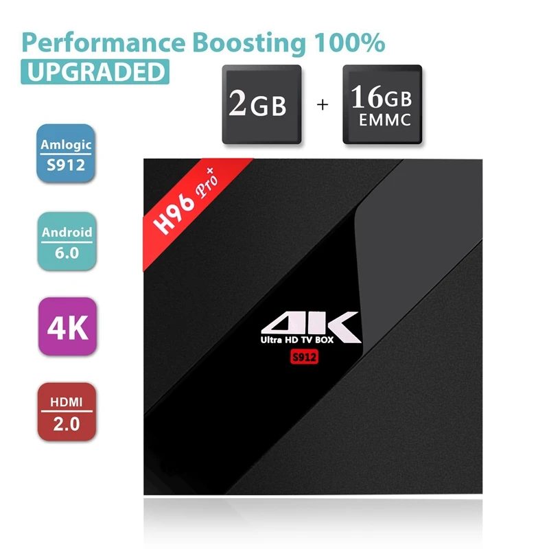 Wechip H96 Pro Plus+ Android 7.1.2 ТВ приставка Amlogic S912 Восьмиядерный 3g 32G wifi 1000LAN Bluetooth 4.1PK X96+ i8 приставка с клавиатурой