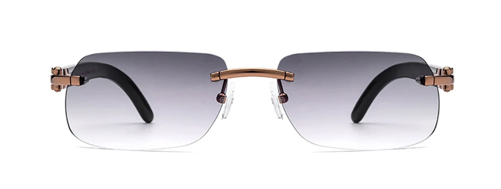 Высокое качество винтажные Ретро прямоугольные поляризованные солнцезащитные очки для мужчин модные брендовые дизайнерские роскошные солнцезащитные очки без оправы