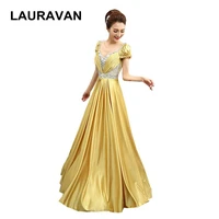 cheap simple elegant modest a line gold red blue special occasion formal girls prom gowns unique 2020 dress long gown
