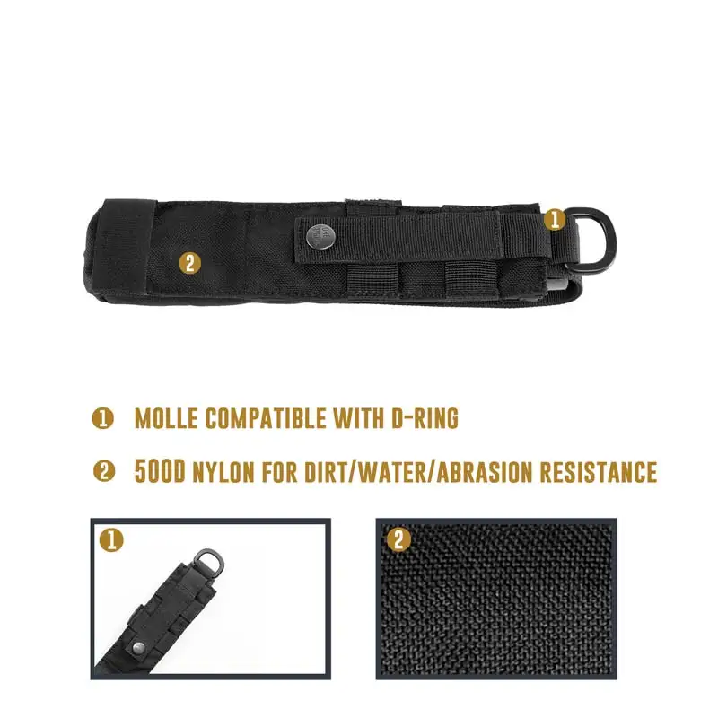 OneTigris тактический Чехол для инструментов с регулируемой емкостью MOLLE складной EDC инструмент Чехол для фонарей складные ножи молоток