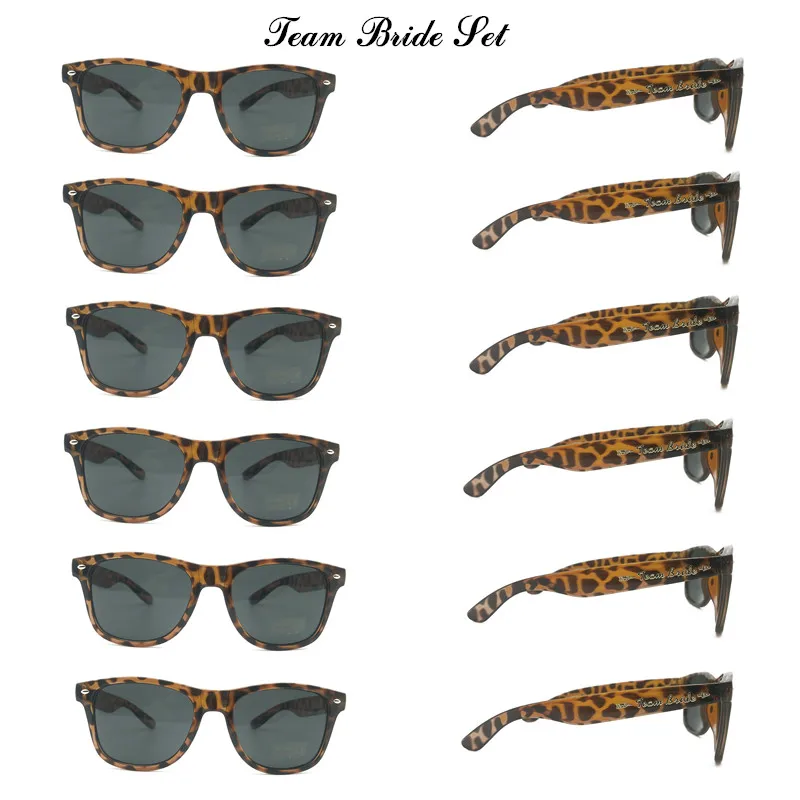 6 пар/лот надпись Bride Tribe солнцезащитные очки Команда Невесты для подружки невесты