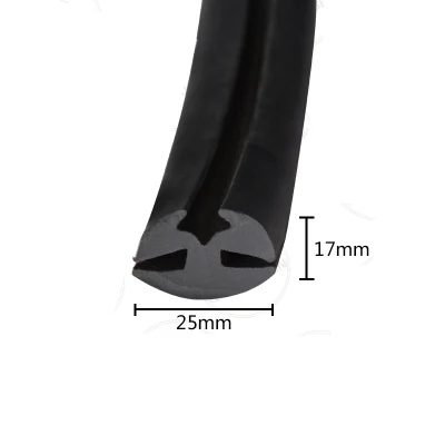 Rubber Seal Strip Glazing Sealing Cushion Gasket S 17x14mm 1 Meter Black | Обустройство дома
