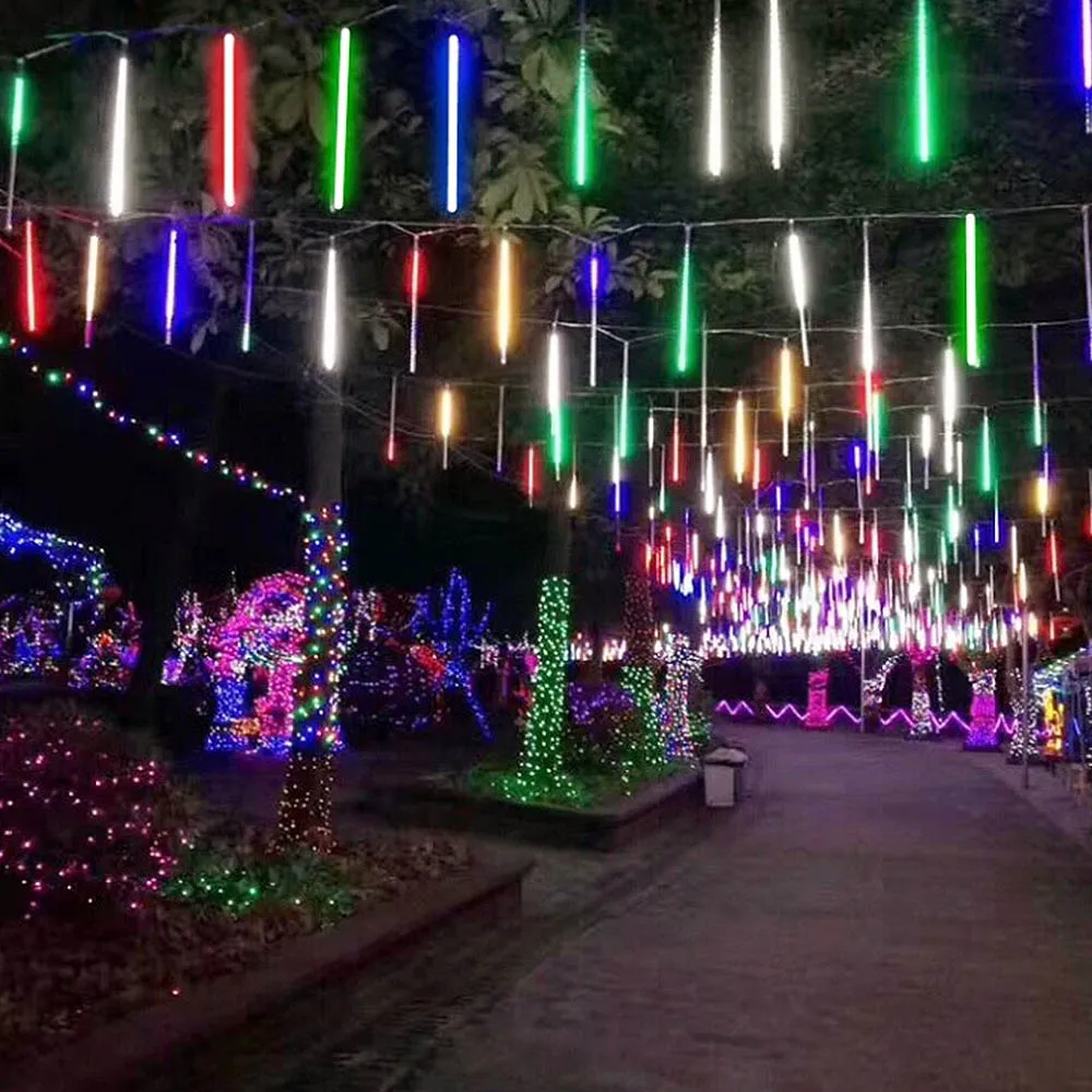 

Waterproof Meteor Shower Rain Tubes LED Light Lamp 110-220V Christmas Light Wedding Garden Decoration