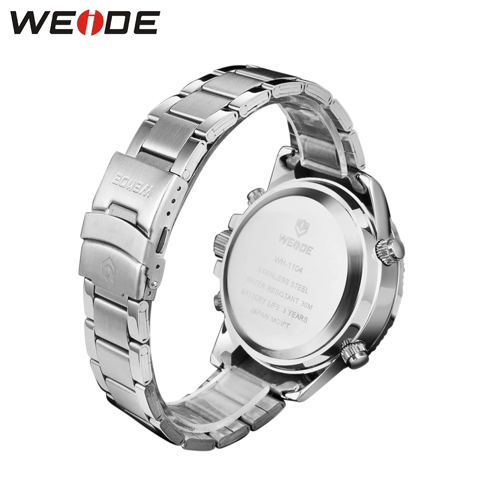 Оригинальные Модные армейские спортивные часы WEIDE Мужские Цифровые кварцевые
