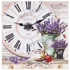 Набор для алмазной живописи из смолы 5D, фиолетовые часы с лавандой, Набор для вышивки крестиком, 3D Алмазная мозаика для домашнего декора