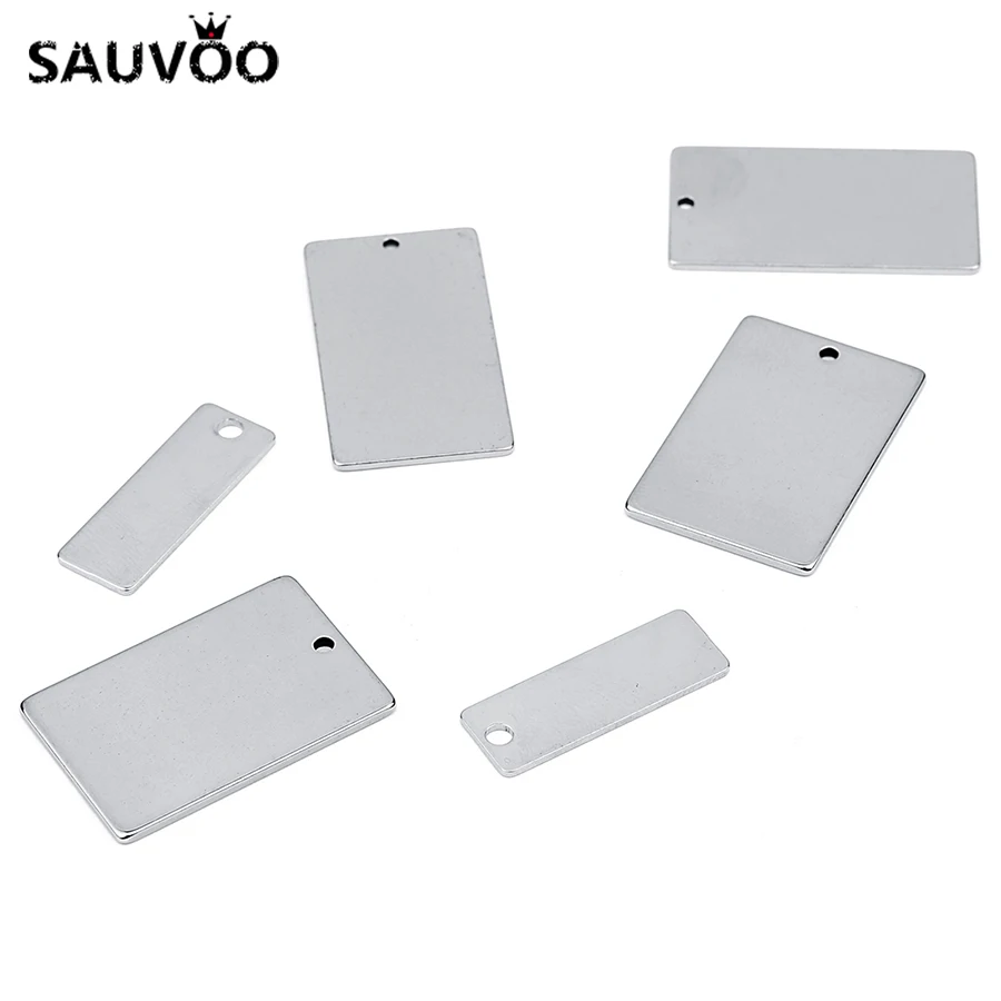 Квадратная подвеска-заготовка SAUVOO 10 шт. кулоны 20*30 мм 18*32 9*25 для браслета ожерелий