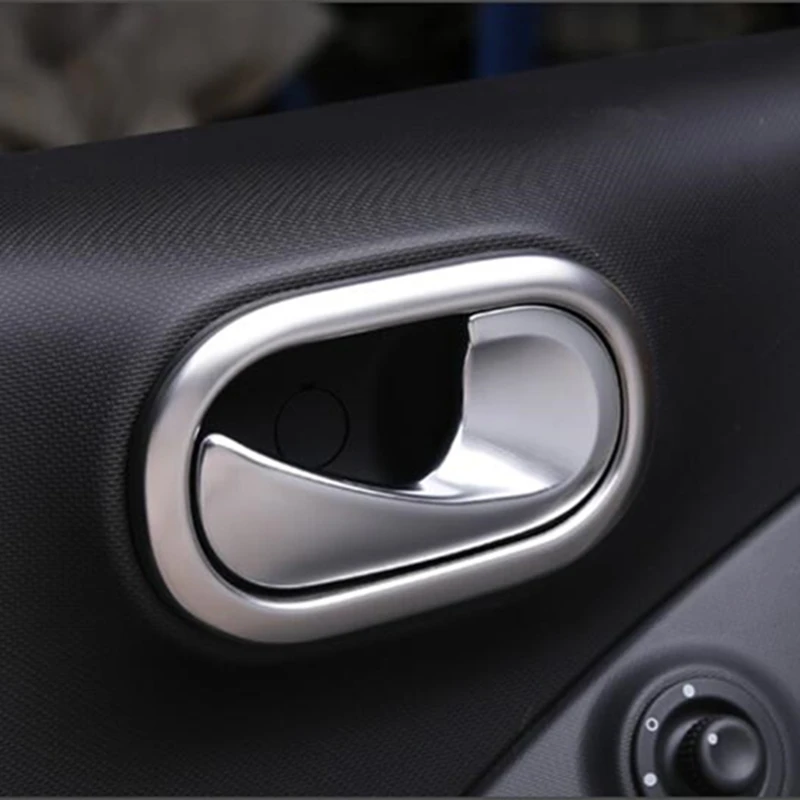2 шт. нержавеющая сталь внутренняя дверь чаша крышка для нового smart fortwo forfour 453