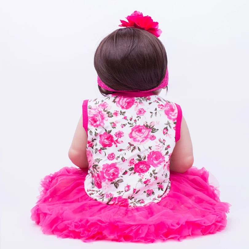 Новый дизайн силиконовые куклы 55 см для детей подарки на день рождения и