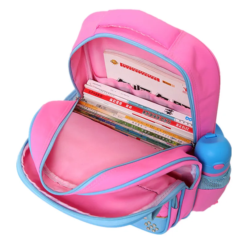 

Fashion 2pcs/set school backpacks 6 wheels children school bags for girls handbag waterproof cute kids travel trolley bookbag