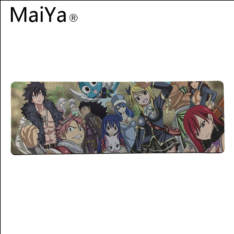 Lock Edge 30x80cm Maiya Высокое качество аниме Сказочный хвост красивый коврик для мышки в стиле аниме большой коврик для мыши клавиатуры коврик - Цвет: Lock Edge 30x80cm