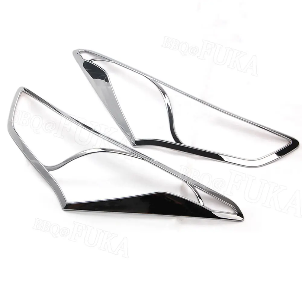 Налобный фонарь для Hyundai Santa Fe ix45 2013 2014 2015|abs chrome|head light coversanta fe chrome |