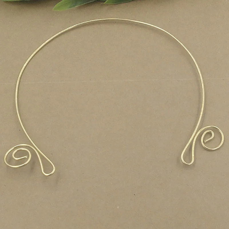 Ожерелье из медной проволоки 155 мм регулируемое ожерелье-чокер с подвеской