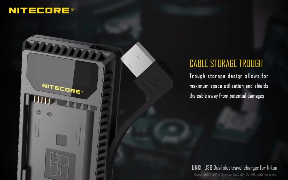 Nitecore UNK1 USB двойной слот Зарядное устройство для Nikon Камера Батарея EN-EL14 EN-EL14a EN-EL15 D750 D810 D610 DF D7100 D7000 D5100 D600