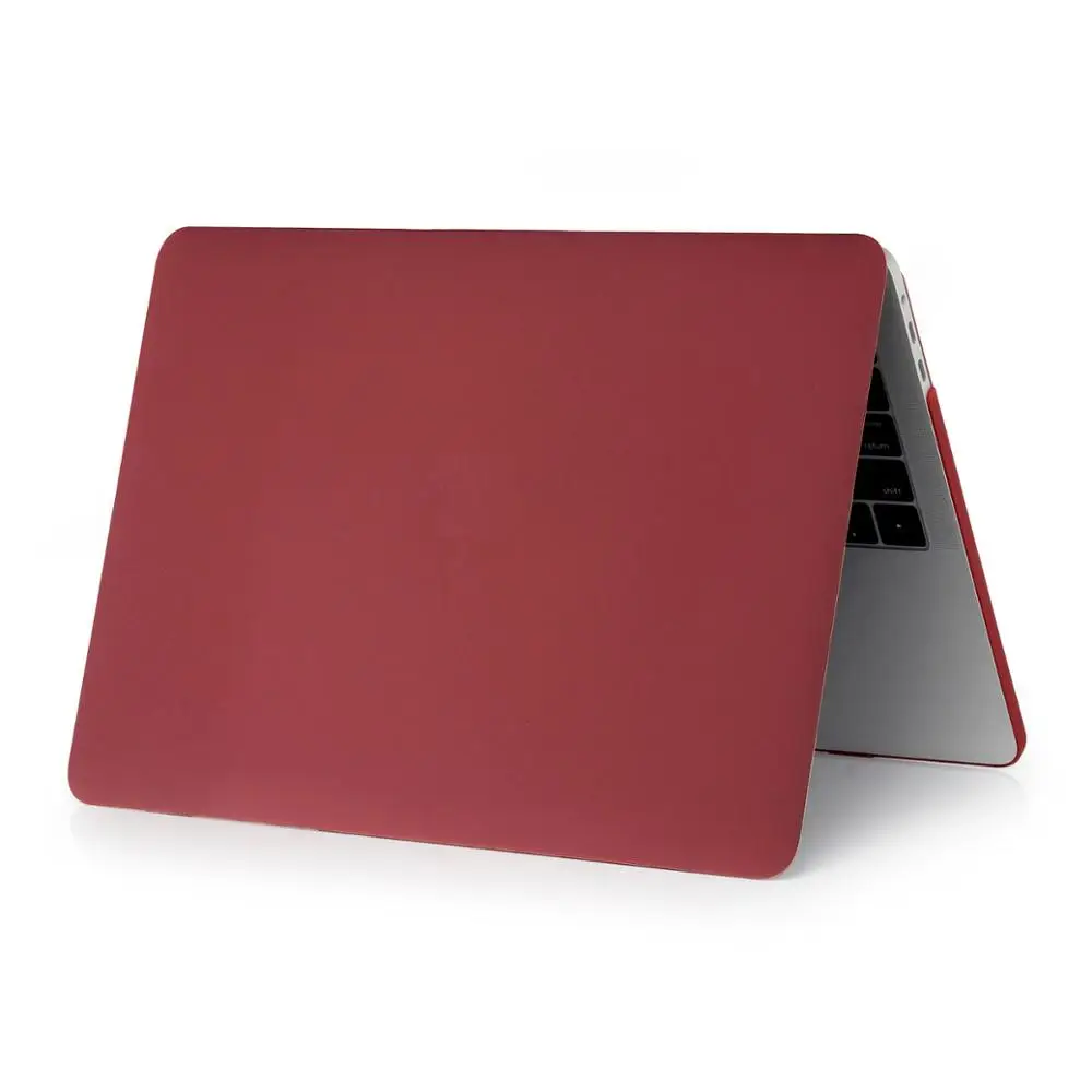 Wine Red-Matte MQTALLIN, матовый/Кристальный чехол для ноутбука MacBook Pro retina Air 11 12 13 15 дюймов, для Mac book new pro/Air 13, чехол - Цвет: Wine Red-Matte