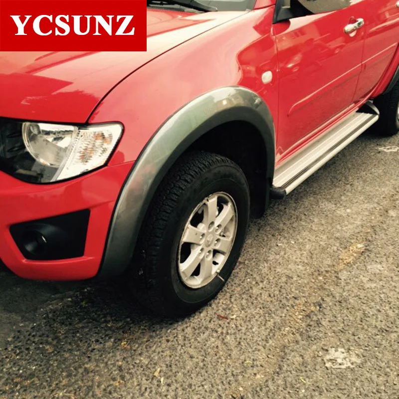 6 дюймов Fender Flare ABS колеса арки для Mitsubishi L200 Triton 2006 2007 2008 2009 2010 2011 2012 2013 стайлинга автомобилей