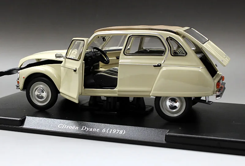 1/24 сплав 1978 Citroen Dyane 6 модели классических машин игрушки бежевые Ретро литые металлические игрушки для детской коллекции
