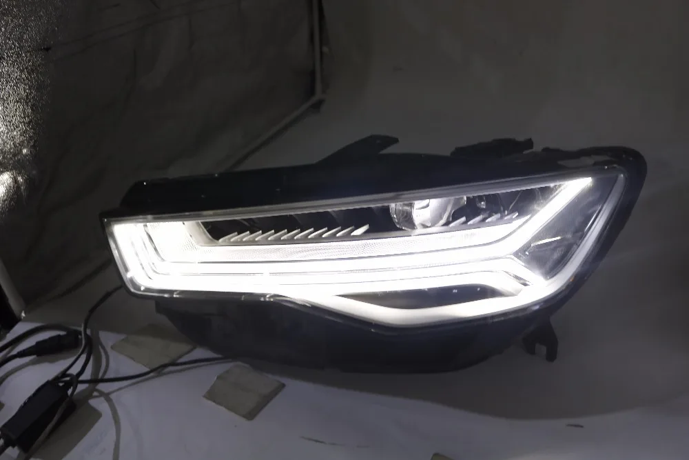 Новейший супер яркий светодиодный светильник Audi A6L налобный с матрицей в сборе