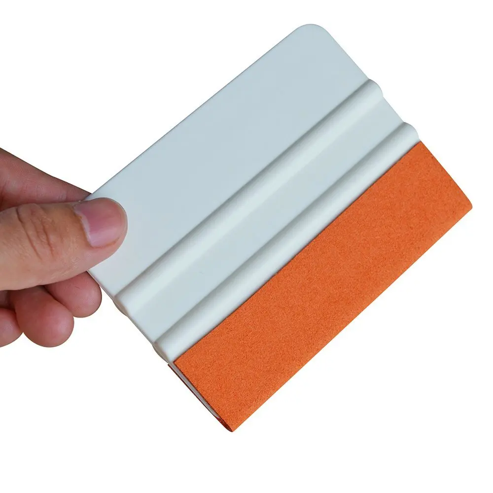 EHDIS белая мягкая замша Войлок край Ракель виниловой оберточной пленки для чистки