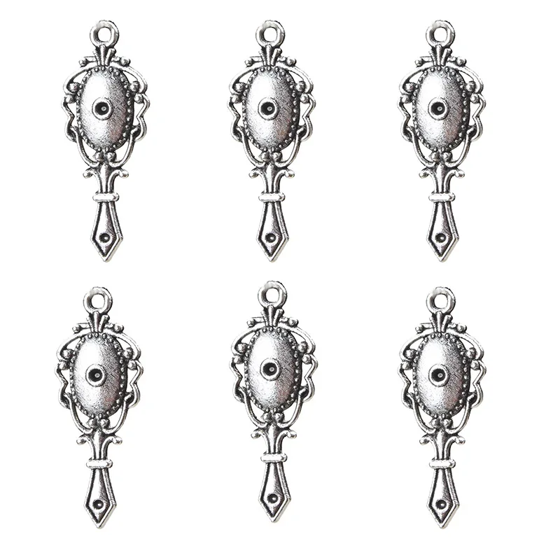 10 шт./лот металлический ручной зеркальный кулон Ms. Lucky Symbol подвесной браслет