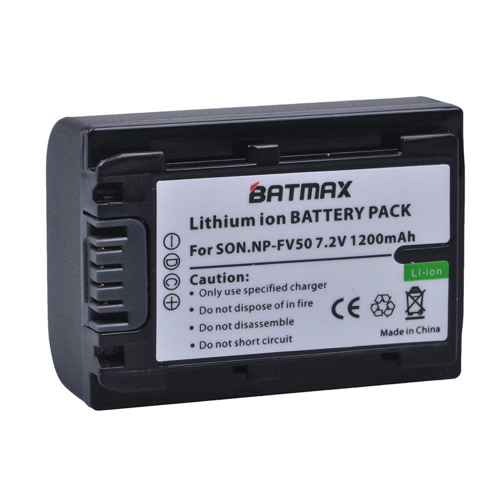 1 шт. Аккумулятор для камеры NP FV50 + USB двойное зарядное устройство SONY HDR CX390 290E PJ510 820E