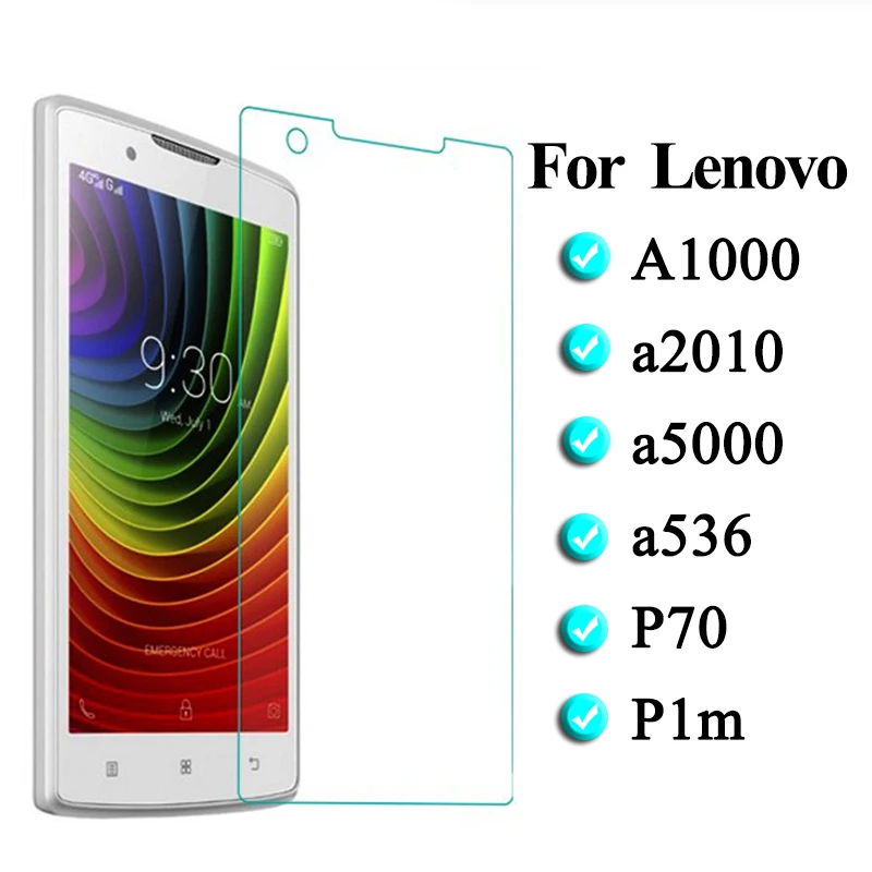 Для lenovo a536 стекло Защита для экрана для lenovo a5000 защитное стекло a2010 a1000 защитное закаленное p70 p1m с уровнем твердости 9 h 536 5000 a